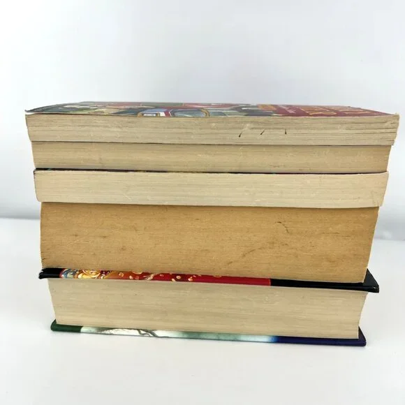 Lot of 5 Harry Potter Bloomsbury UK Book Stone Chamber Prisoner Goblet Hallows - Picture 4 of 16